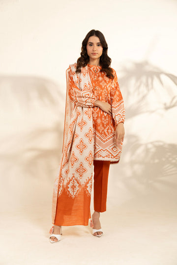 Alkaram FW-108-25-1-Orange Online Shopping